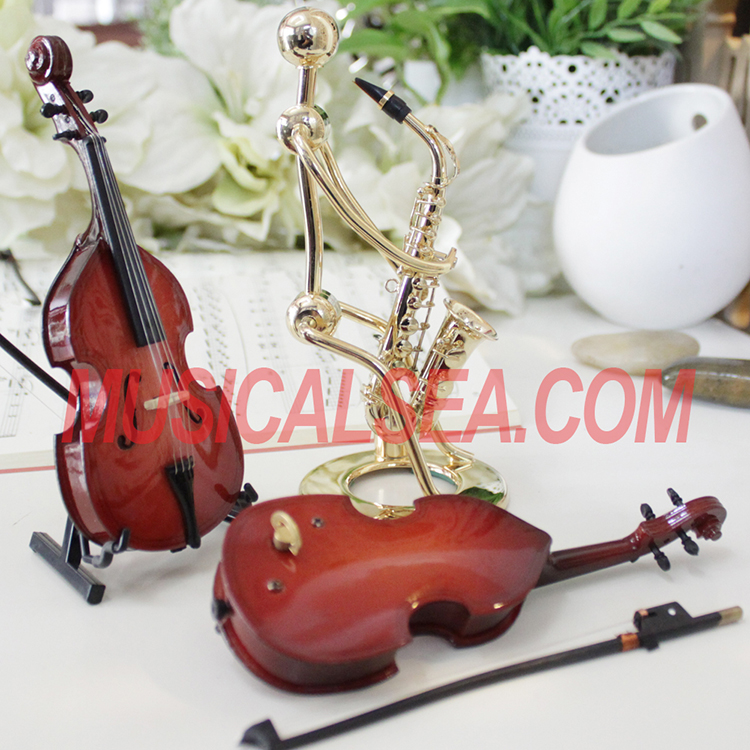 violin shape music box
